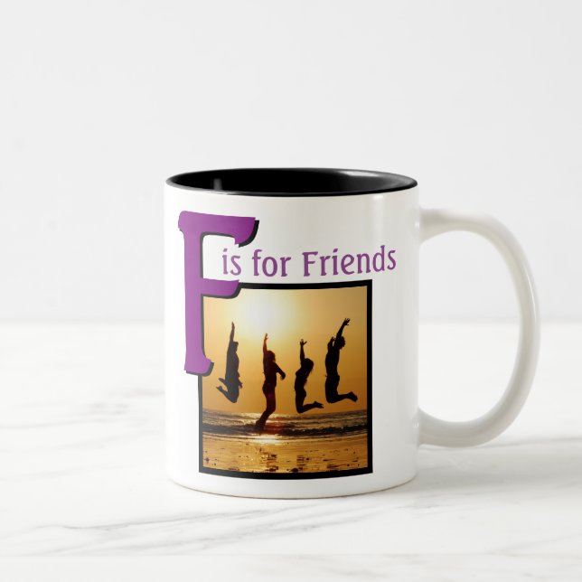 Caneca De Café Em Dois Tons F para Amigos (Direita)