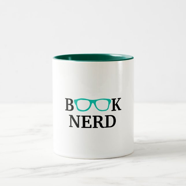 Caneca De Café Em Dois Tons Fã de Livros (Centro)
