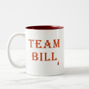 Caneca De Café Em Dois Tons Fã do ~ de Bill da equipe do colmilho