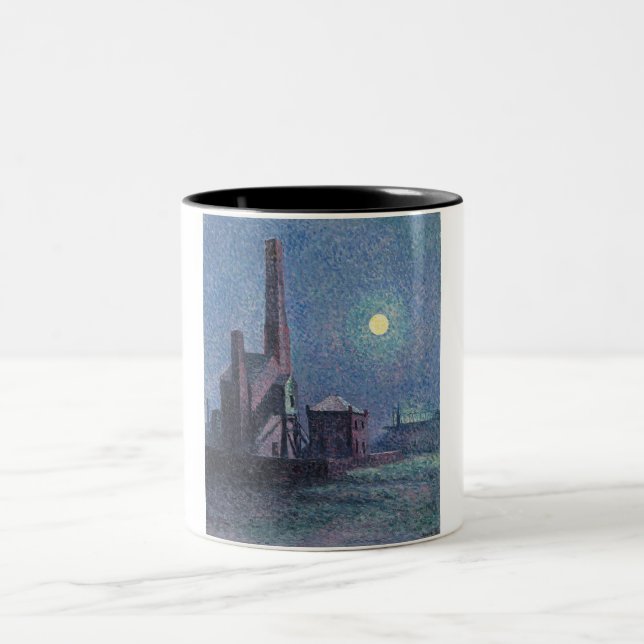 Caneca De Café Em Dois Tons Fábrica à Lua (Paisagem Urbana) (Luce) (Centro)