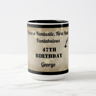 Caneca De Café Em Dois Tons Fabuloso personalizado 47º Aniversário da Mug