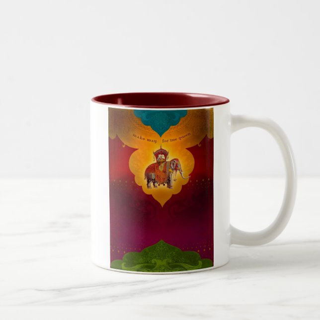 Caneca De Café Em Dois Tons Faça a maneira para a rainha! (Direita)