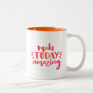 Caneca De Café Em Dois Tons Faça hoje a surpresa de 2
