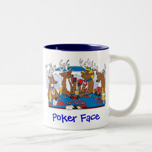 Caneca De Café Em Dois Tons Face de Poker