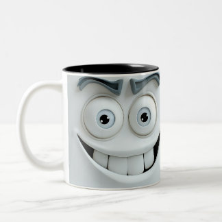 Caneca De Café Em Dois Tons Face Sarcástica 3D