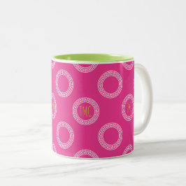 Caneca De Café Em Dois Tons Faculdade de Iniciativas de Soridade de Círculos-C
