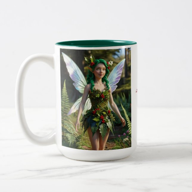 Caneca De Café Em Dois Tons Fada da Holly (Esquerda)