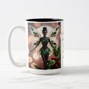 Caneca De Café Em Dois Tons Fada do Azevinho