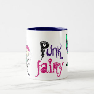 Caneca De Café Em Dois Tons Fada do punk