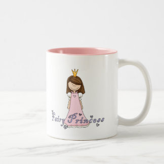 Caneca De Café Em Dois Tons Fada Princesa Bonito e Bonita