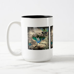 Caneca De Café Em Dois Tons Faerie em Elven Pond