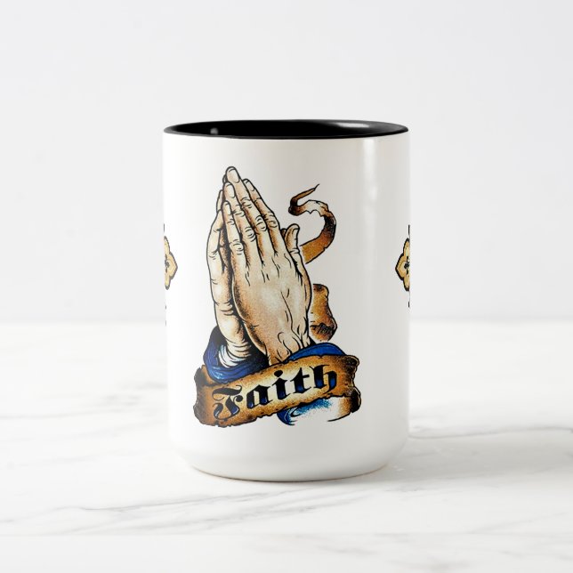 Caneca De Café Em Dois Tons Faith (Centro)