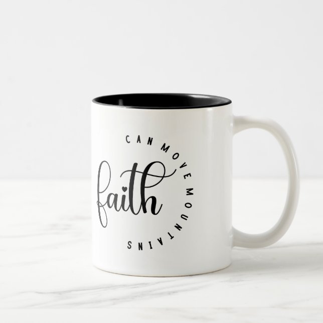 Caneca De Café Em Dois Tons Faith Coffee Mug (Direita)