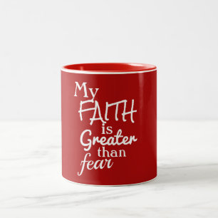 Caneca De Café Em Dois Tons Faith Gifts Collection -