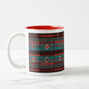 Caneca De Café Em Dois Tons Faixa de Diamantes do Charar Lounge