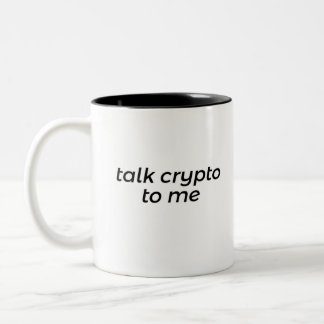 Caneca De Café Em Dois Tons Falar com criptografia para mim