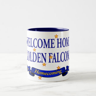 Caneca De Café Em Dois Tons Falcons dourados Home bem-vindos