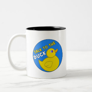 Caneca De Café Em Dois Tons Fale com o Pato