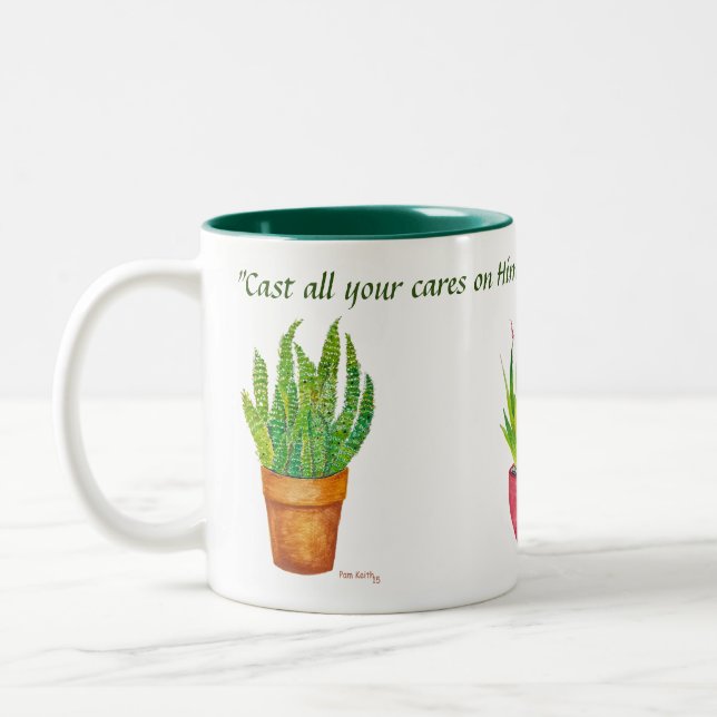 Caneca De Café Em Dois Tons Fale Jesus com sucesso (Esquerda)