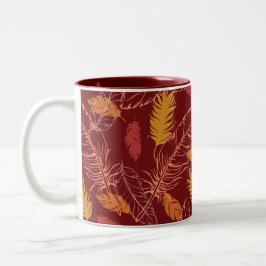 Caneca De Café Em Dois Tons Fall Feathers 2-Tone Coffee Mug