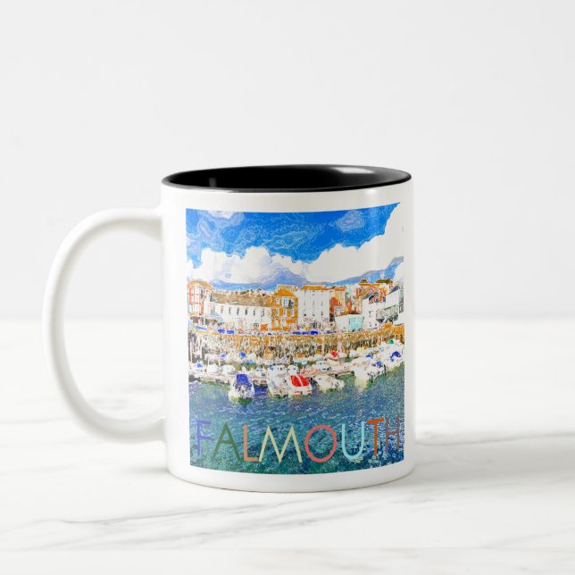 Caneca De Café Em Dois Tons Falmouth (Esquerda)