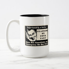 Caneca De Café Em Dois Tons Falta do planeamento