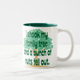 Caneca De Café Em Dois Tons Família de noz