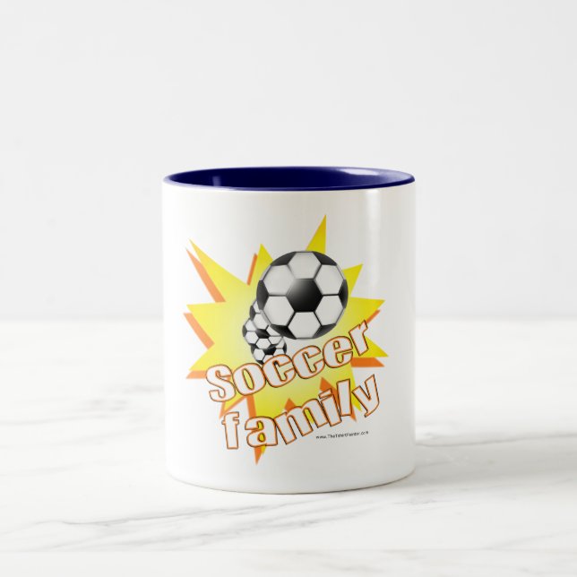 Caneca De Café Em Dois Tons Família do Futebol (Centro)