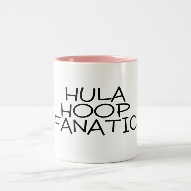 Caneca De Café Em Dois Tons Fanático da aro de Hula (Centro)