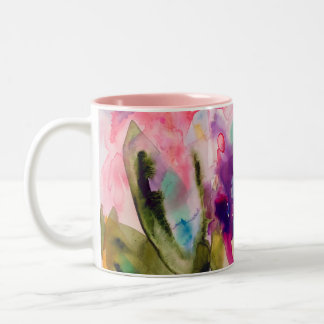 Caneca De Café Em Dois Tons fantasia de jardim