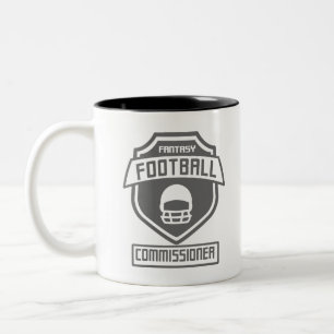 Caneca De Café Em Dois Tons fantasia-futebol-comissária-cinza-01