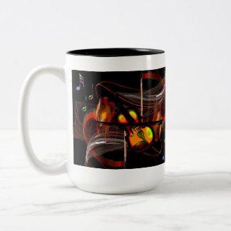 Caneca De Café Em Dois Tons Fantasia musical