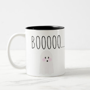 Caneca De Café Em Dois Tons Fantasma de Halloween Fofo Boooooooo