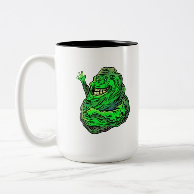 Caneca De Café Em Dois Tons Fantasma Verde! (Esquerda)