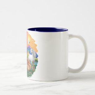 Caneca De Café Em Dois Tons Fantasy Land (ff) - Maine Coon cat (vermelho)
