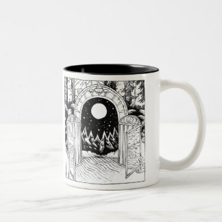 Caneca De Café Em Dois Tons Fantasy Landscape Mug