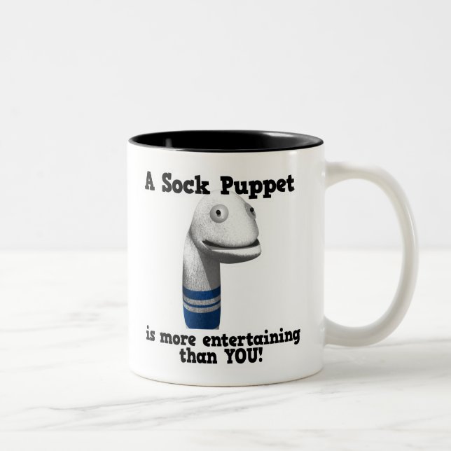 Caneca De Café Em Dois Tons Fantoche Mais Entretenimento (Direita)