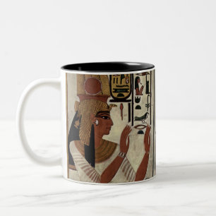Caneca De Café Em Dois Tons Faraó Antigo Egito Túmulo mural grafite Arte