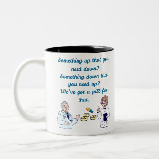Caneca De Café Em Dois Tons Farmacêutico Engraçado