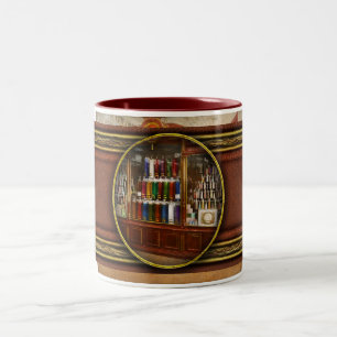 Caneca De Café Em Dois Tons Farmácia - Elegância Farmacêutica 1876