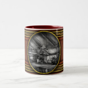 Caneca De Café Em Dois Tons Farmácia - WWII - Laboratório hospitalar de estaçã