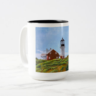 Caneca De Café Em Dois Tons Farol da Ilha Seguin
