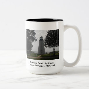 Caneca De Café Em Dois Tons Farol do ponto da concórdia