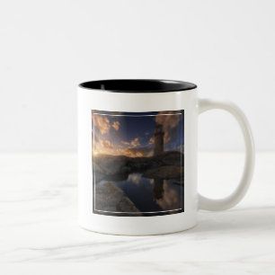 Caneca De Café Em Dois Tons Farol Galiza de Muxia, espanha