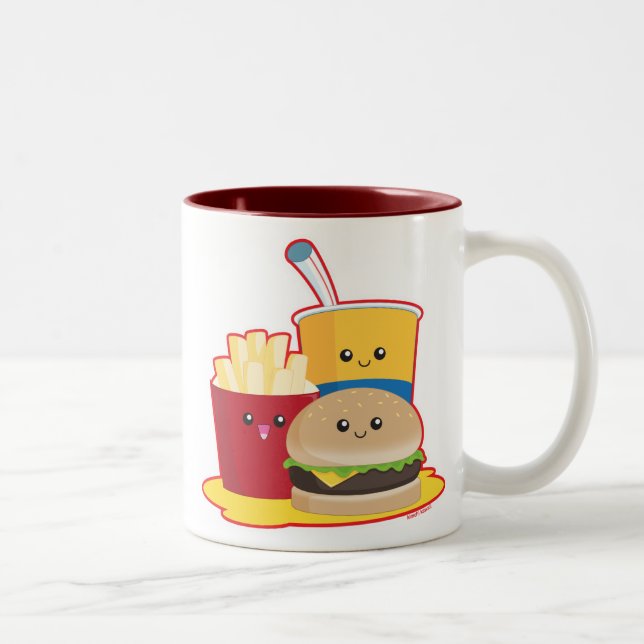 Caneca De Café Em Dois Tons Fast food (Direita)