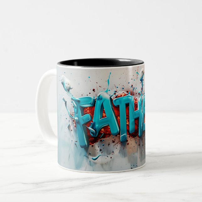 Caneca De Café Em Dois Tons Father (Frente Esquerda)