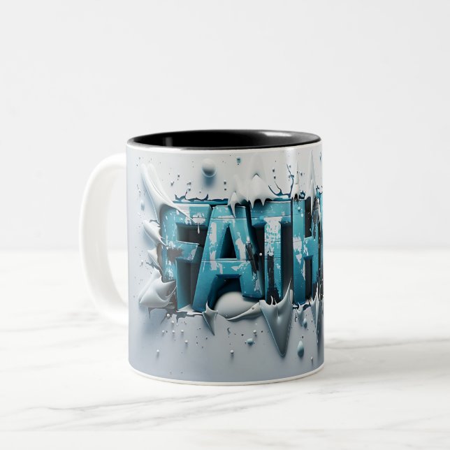 Caneca De Café Em Dois Tons Father (Frente Esquerda)