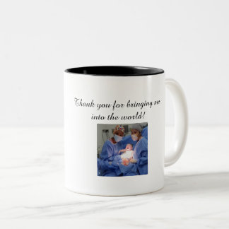 Caneca De Café Em Dois Tons Father’s Day Mug, Medal-Pointing Doc Illustration