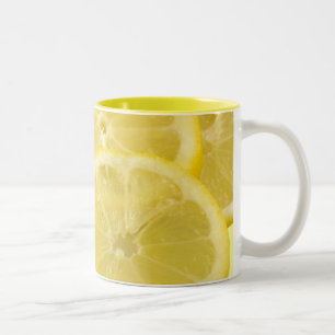Caneca De Café Em Dois Tons Fatias do limão