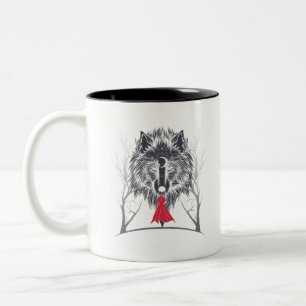 Caneca De Café Em Dois Tons Fato da Chapeuzinho Vermelho Gif Para Meninas